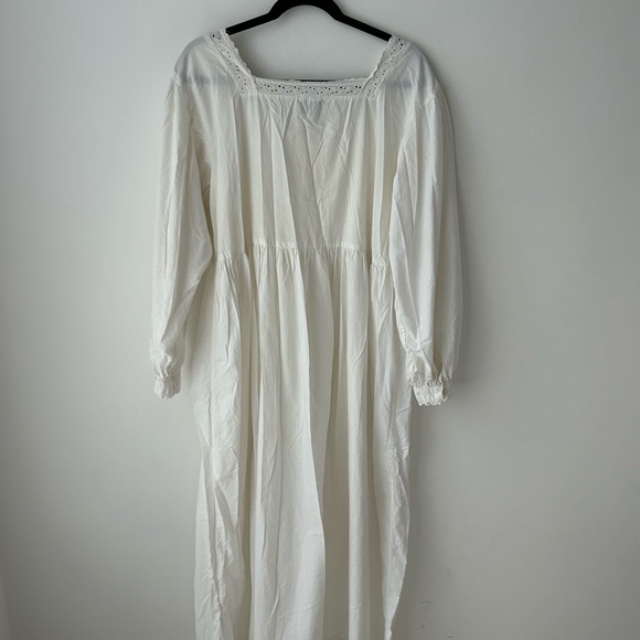 Vintage Cornell trading boho white prairie dress - Picture 10 of 13